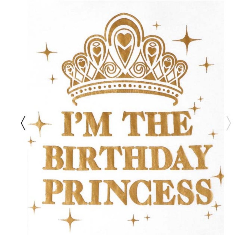 NWT Girls Mommy And Me Foil Birthday Princess Tee - Picture 2 of 2